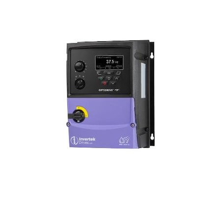 Invertek Drives 2 HP, 7 A; Size 2, IP66 Switched Outdoor;IV: Three Phase, 200-240 V;OV: Three Phase, 200-240 V ODP-2-22020-3HF4B-MN